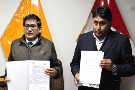 IDEX Pasco suscribe convenio con la Municipalidad Distrital de Yanacancha