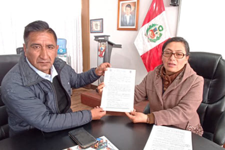 IESTP Pasco firma convenio con Municipalidad Distrital de Ninacaca